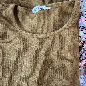 Vintage Sonia Rykiel Women's Brown Crew Neck Sweater